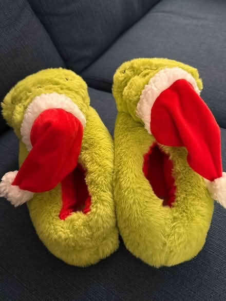Photo of free Grinch slippers 5-6 (Edenbridge) #2