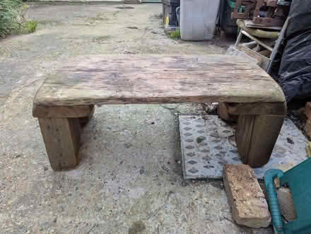 Photo of free Chunky Garden table (Portslade by Sea BN41) #1