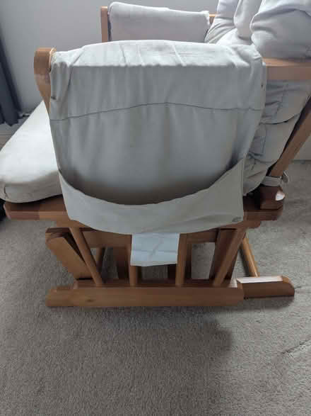Photo of free Kub Haywood Glider Nursing Chair Footstool Neutral Non-Reclining Rocking Chair (Caversham RG4) #4