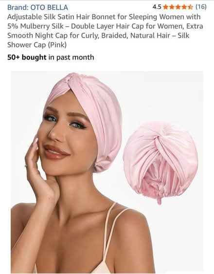 Photo of free satiny silk hair bonnet (Deal) #2