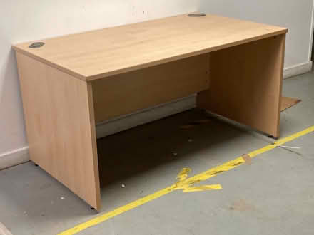 Photo of free KNIGHTON Office desk with computer cable ports (Knighton LD7) #1