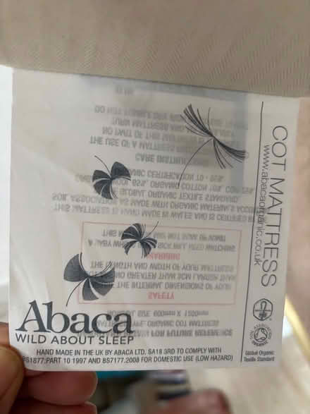 Photo of free Organic cot mattress (Maida Vale W9) #1