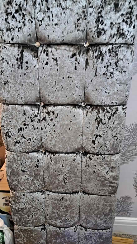 Photo of free New grey kingsize headboard (Marshside PR9) #2