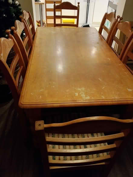 Photo of free Table and 8 chairs (Hastings TN35) #3