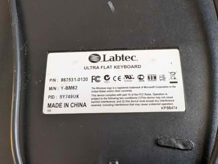 Photo of free Labtec Ultra Flat Keyboard (Holland Park W11) #2