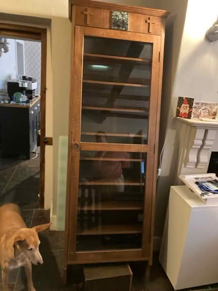 Photo of free Antique, glass fronted oak cabinet (Pickering YO18) #3