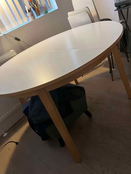 Photo of free very sturdy extendable Habitat dining table (Poplar E14) #1