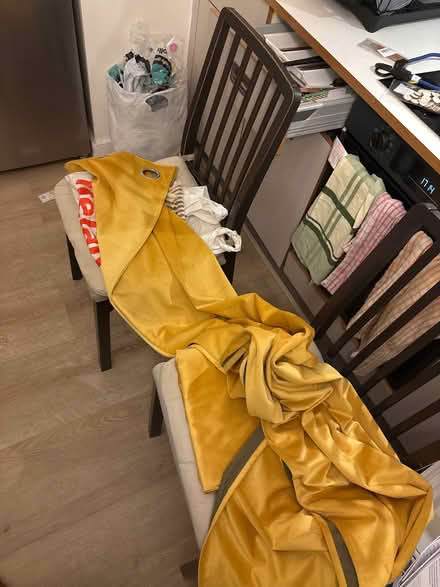 Photo of free Yellow curtains (pair) (Lewisham SE13) #2
