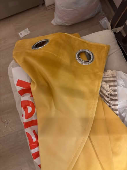 Photo of free Yellow curtains (pair) (Lewisham SE13) #3