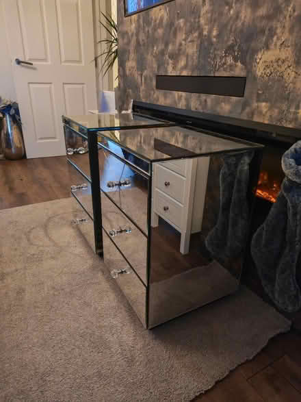 Photo of free X2 bedside table mirror draws (Wickford) #1