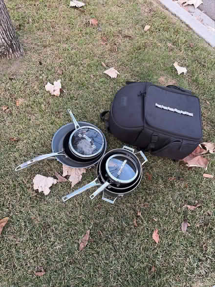 Photo of free Used parts and pans and drone bag (Heights by Heights Boulevard) #1