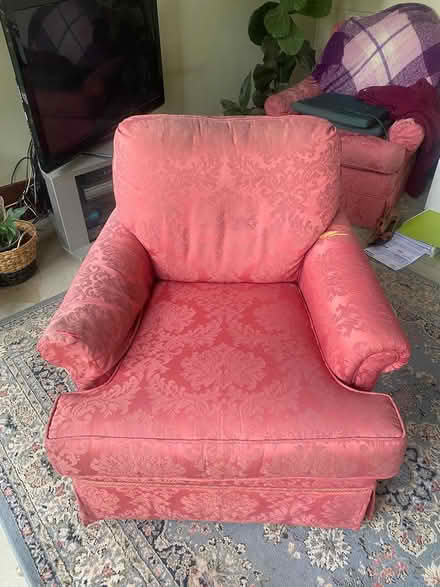 Photo of free Two Red Comfy Chairs (Clarence Park 5034) #2
