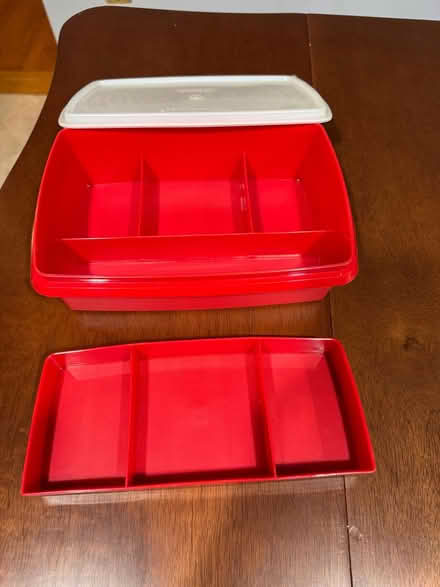 Photo of free Red Tupperware divided container (Swarthmore) #2