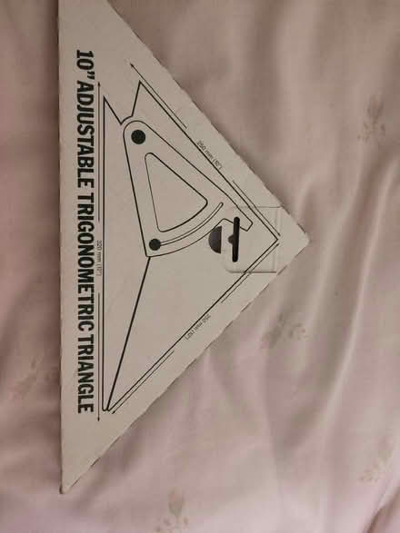 Photo of free Adjustable trig triangle (Leeds LS8) #1