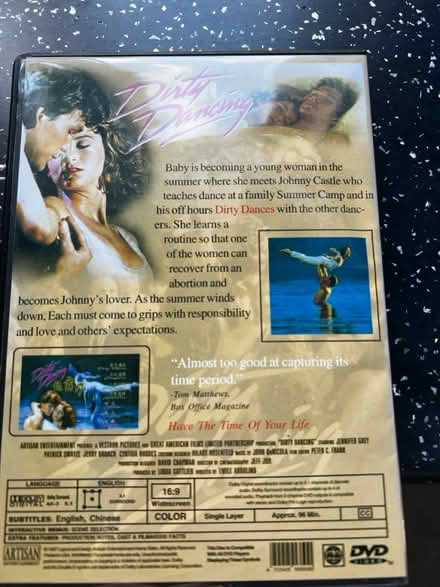 Photo of free Dirty dancing DVD (Patcham Brighton) #2
