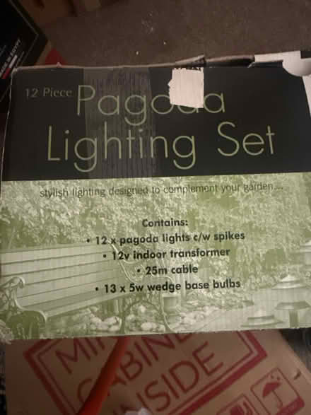 Photo of free New garden light set (Ottershaw. Chertsey) #2