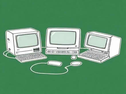 Photo of Old computers laptops and computer components (Church RG2) #1