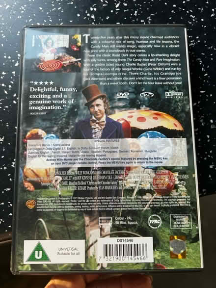 Photo of free Charlie & the chocolate factory DVD (Patcham Brighton) #2