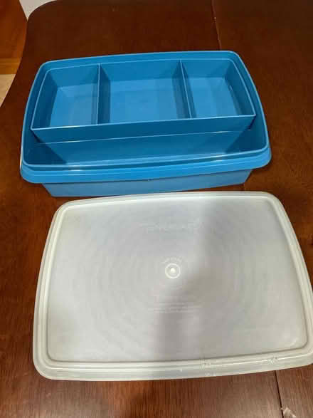 Photo of free Blue Tupperware divided container (Swarthmore) #1