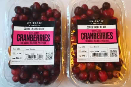 Photo of free 2 PUNNETS of UNCOOKED CRANBERRIES (NW2) #1
