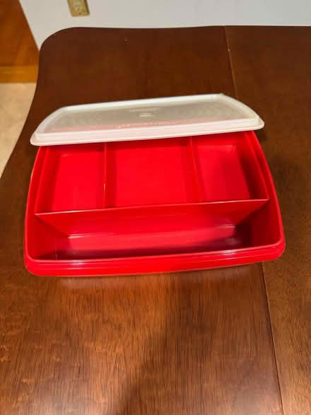 Photo of free Red Tupperware divided container (Swarthmore) #1