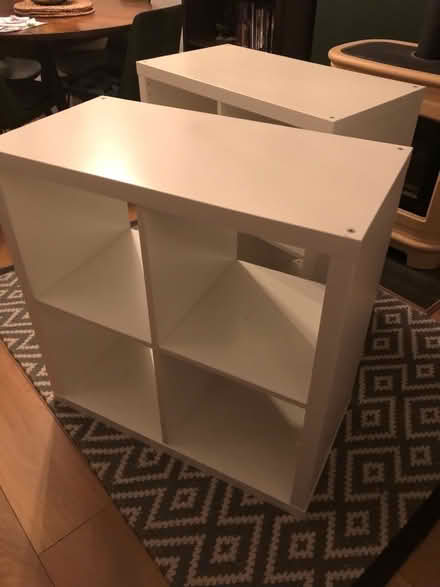 Photo of free 2 x white Kallax IKEA cabinets (Hebburn NE31) #1