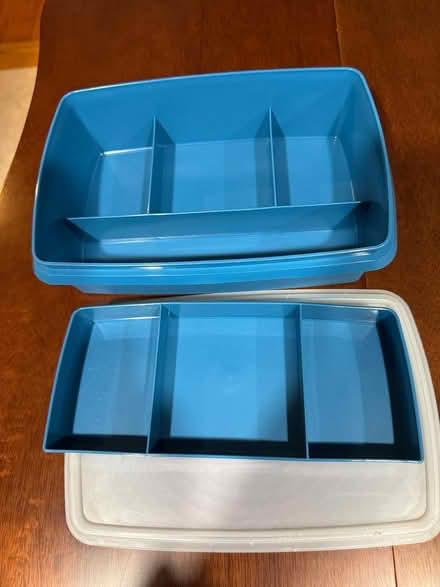 Photo of free Blue Tupperware divided container (Swarthmore) #2