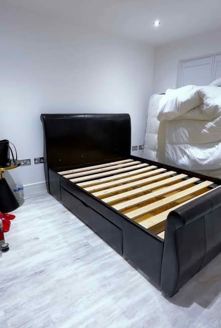 Photo of free King size bed and mattress (Waverley Rotherham S60) #1