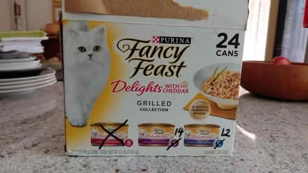 Photo of free 26 x tins Fancy Feast cat food (Doubleview) #1