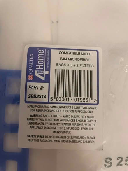 Photo of free Vacuum cleaner bags (NW6 West Hampstead) #2