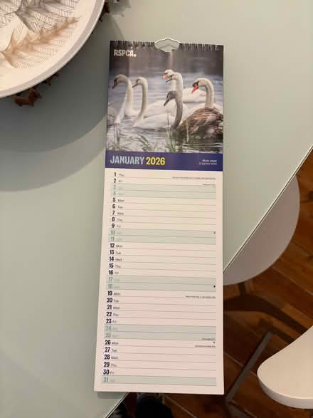 Photo of free 2026 wall calendar (Royal Leamington Spa CV31) #1
