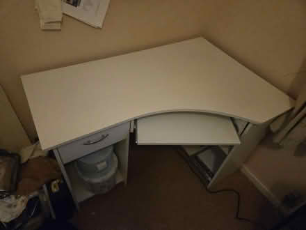 Photo of free White melamine corner desk (Frimley) #3