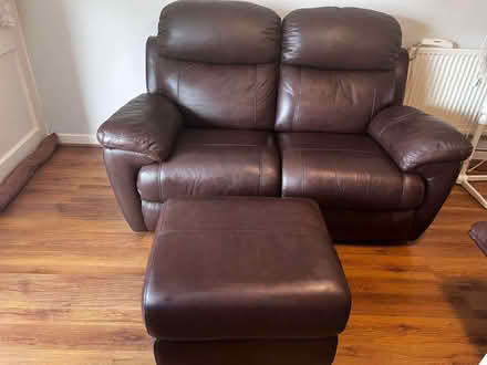 Photo of free Two Leather Reclining Sofas (Norton WA7) #3