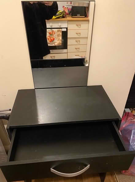 Photo of free Black wood dresser with mirror (Eastwood Leigh on sea SS9) #2
