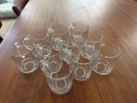 Photo of free 10 glass coffee mugs (Britannia) #1