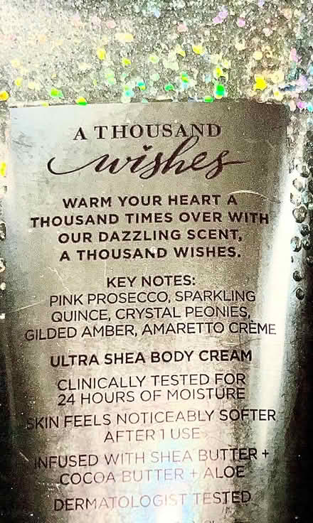 Photo of free Bath & Body Works 1000 Wishes (Silver Spring MD) #2