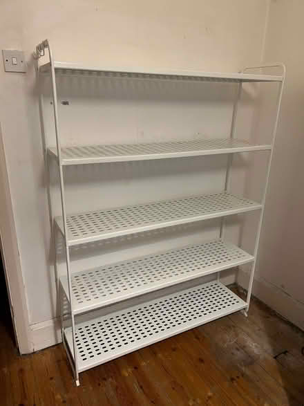 Photo of free White Metal Ikea Shelf (Shacklewell N16) #1