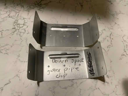 Photo of free 2 Downspout gutter pipe clips (Brightwood Park/Petworth DC) #1