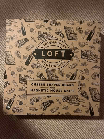 Photo of free Wooden cheese board with mouse shaped cheese knife (Shepherds Bush W14) #1