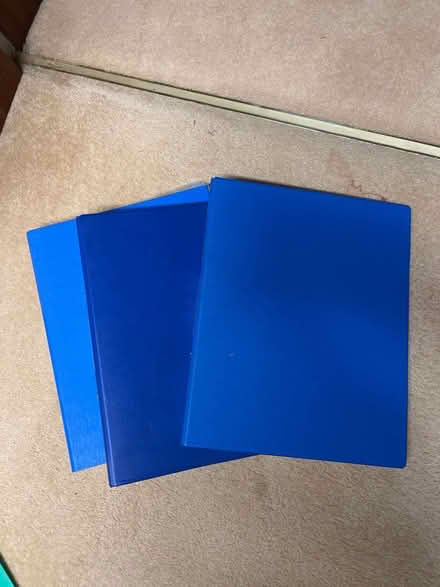 Photo of free 3 blue ring binders (Dinton SP3) #1