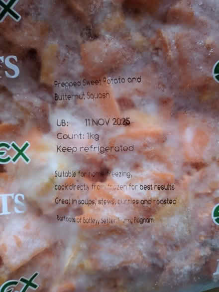 Photo of free Frozen sweet potato and squash (Erdington B24) #1