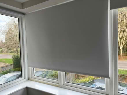 Photo of free a set of 4 white blackout roller blinds (Cutteslowe OX2) #3