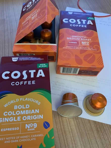 Photo of free Coffee Pods (Costa Coffee) X 30 (Worcester Park KT4) #1