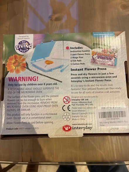 Photo of free Flower press (Leckhampton GL53) #2