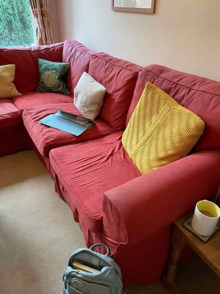 Photo of free Ikea Corner Sofa covers - Brown / Charcoal (not red) - clean (Stockbridge EH4) #3