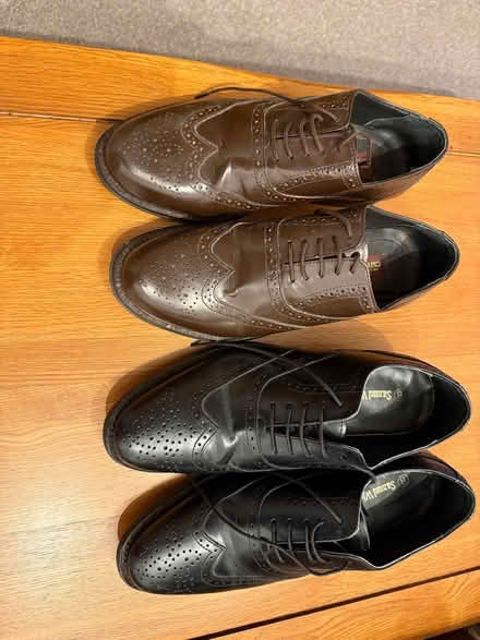 Photo of free "Dress" Brogue Leather shoes. Shoes size 8 (Portobello EH15) #1