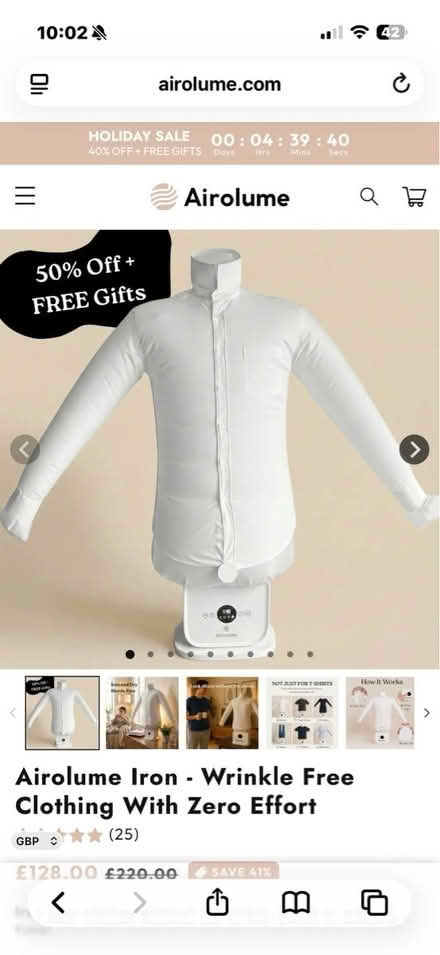 Photo of free Airolume automatic ironing machine (L16 Childwall) #3