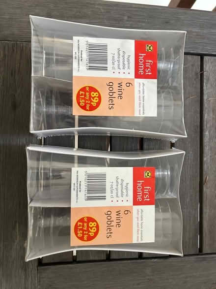Photo of free Plastic wine goblets (Northcourt OX14) #1
