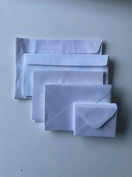 Photo of free Stack of white envelopes (Bramhall SK7) #1