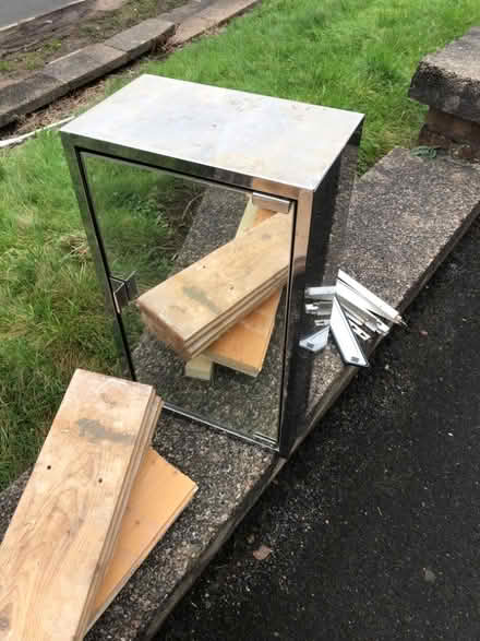 Photo of free Metal cabinet with mirror door (Crookes S10) #1
